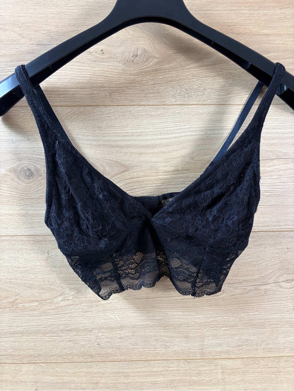 Guess Black Lace Bralette - Small